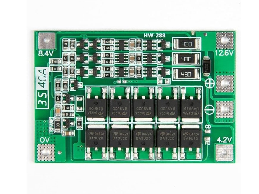 3s 40a Balanslı Li-on Bms Kartı